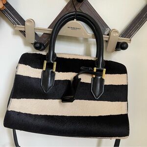 Burberry Prorsum Collection Black/White Zebra Crush Bag